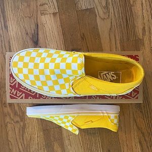 Yellow checkers vans